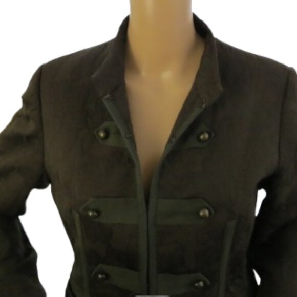 Mario Serrani Military Inspired Brocade Jacket - Picture 2 of 9